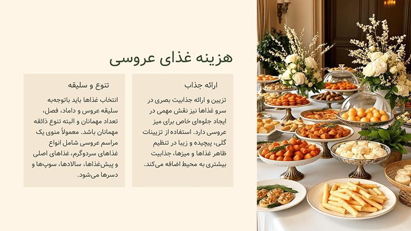 قیمت تشریفات عروسی