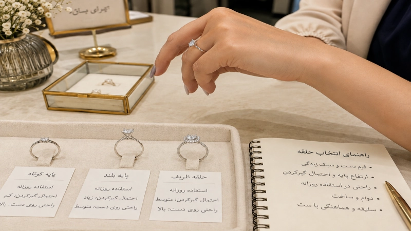 مقایسه انواع حلقه نامزدی