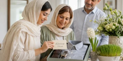 خرید عیدی خانواده عروس به داماد