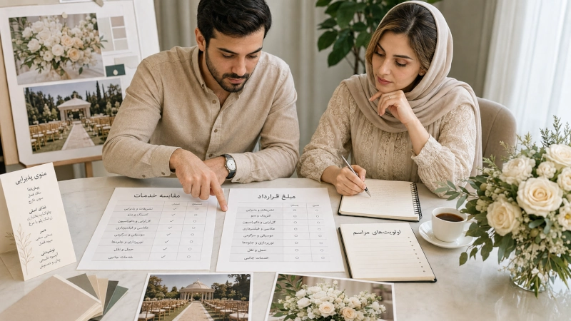 لیست مخارج مراسم عروسی