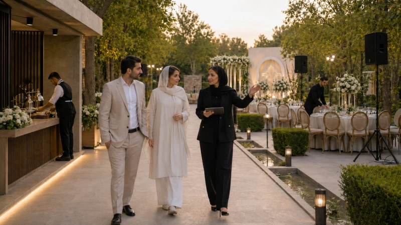 انتخاب نهایی سالن مراسم تشریفات