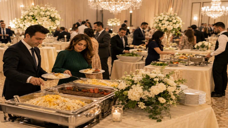 سلف سرویس غذای عروسی