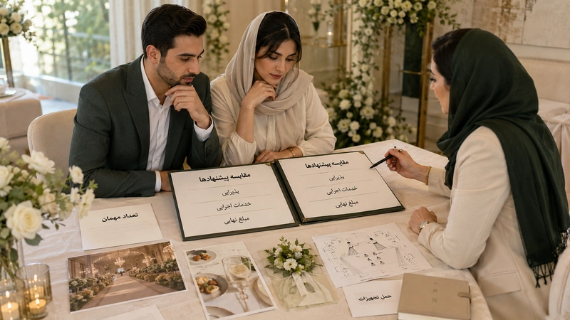 مقایسه خدمات تشریفات مراسم