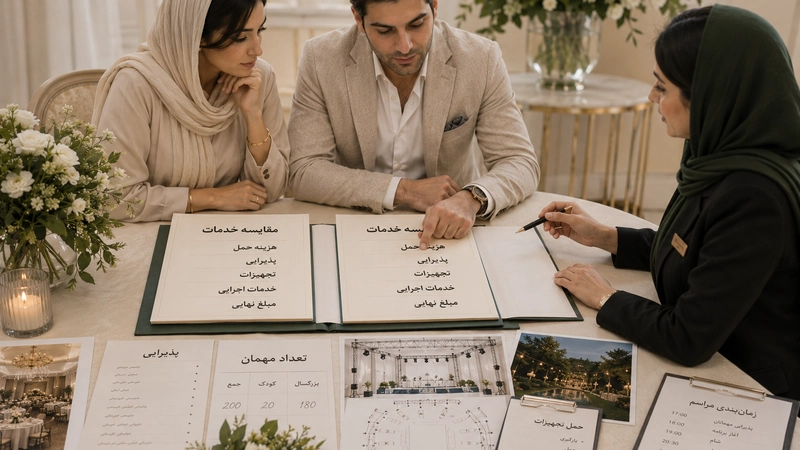 تصمیم گیری خدمات برگزاری مراسم