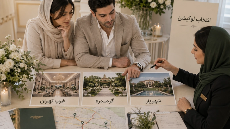 انتخاب مناسب مکان مراسم عروسی